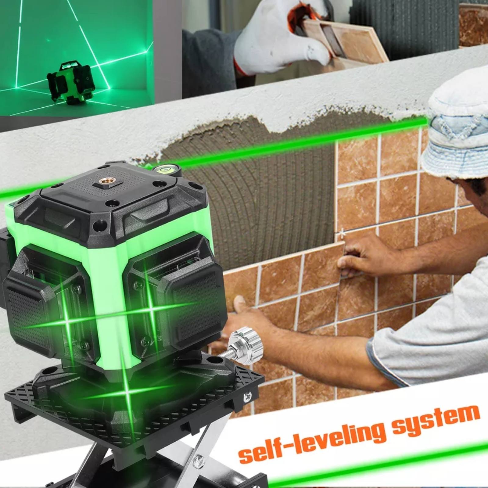 Digitalni laser za nivelaciju - 16 Linija 4D laser za nivelaciju 16 linija — u upotrebi