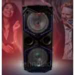 bluetooth karaoke zvučnik — prednja strana