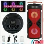 Bluetooth zvučnik ZQS-4210 — prikaz funkcija