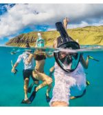 maska za ronjenje sa GoPro držačem — u upotrebi