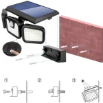 solarni LED reflektor sa senzorom pokreta — primena