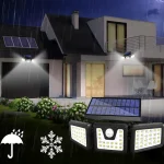 solarni LED reflektor sa senzorom pokreta — ugao pogleda