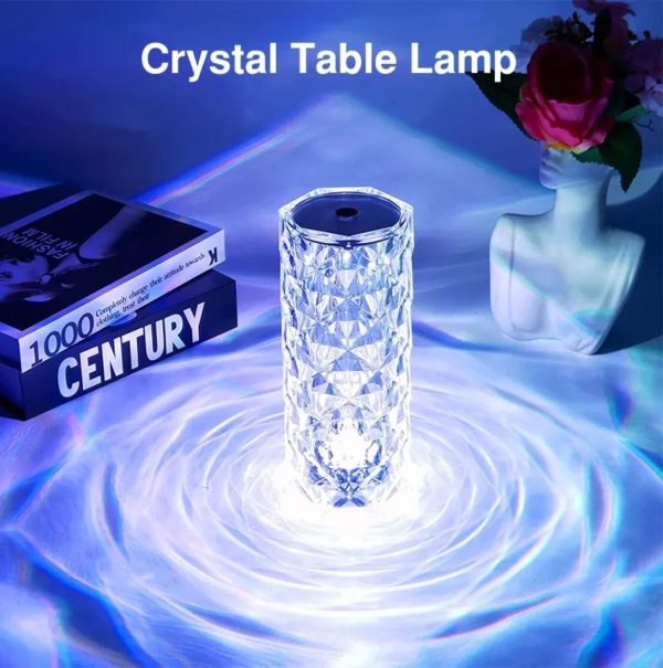 led kristalna lampa — prednja strana