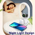 4 u 1 bežični punjač lampa — u upotrebi