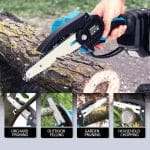 električna ručna testera — u upotrebi