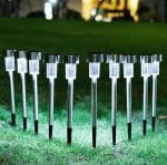 solarne baštenski LED lampe — u upotrebi