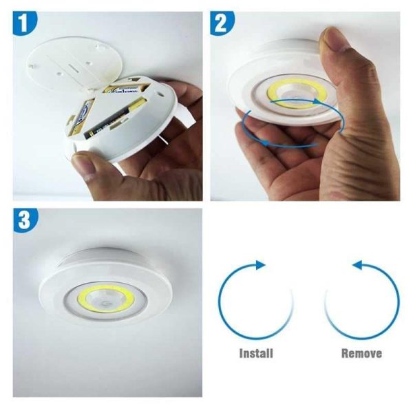 zidne lampe sa daljinskim — prednja strana