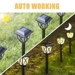 solarne baštenski LED lampe — u prostoru