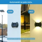solarne lampe za dvorište — prednja strana