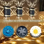 solarna zidna lampa za dvorište — u upotrebi