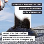 guma u spreju za zaptivanje — u prostoru