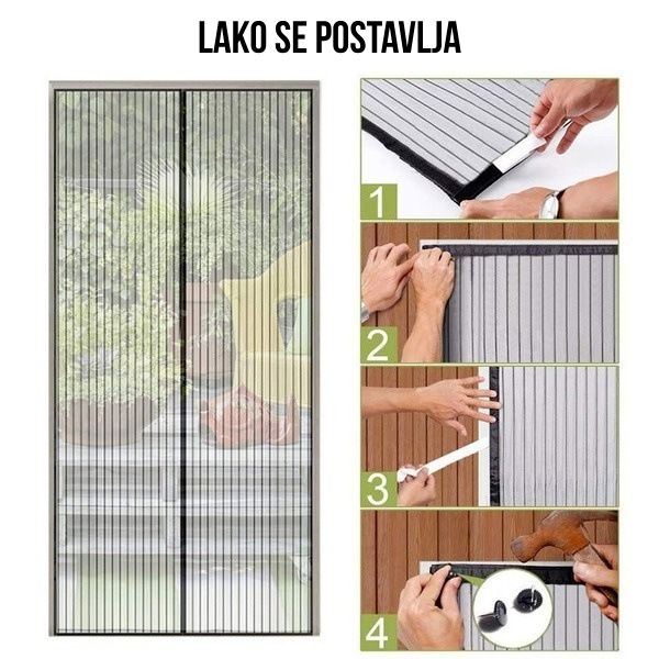 magnetna mreža protiv komaraca — prednja strana