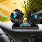 dupli ventilator za auto — prednja strana