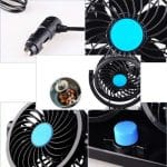 dupli ventilator za auto — u upotrebi
