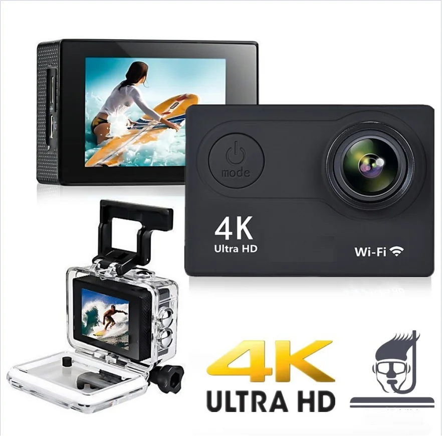 Akciona sportska KAMERA ULTRA HD 4K WiFi akciona kamera 4K WiFi — u upotrebi
