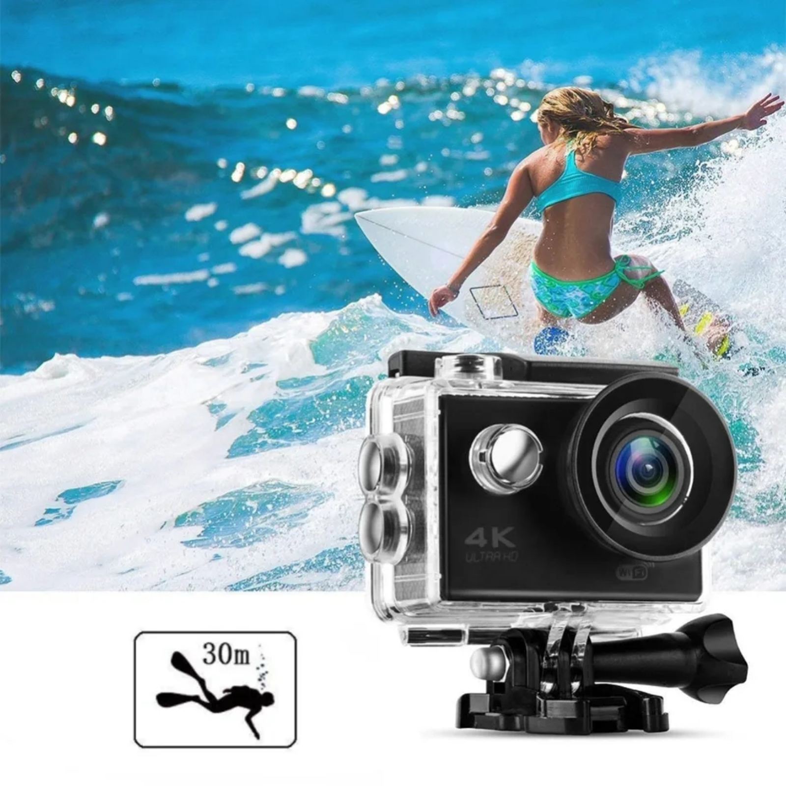 Akciona sportska KAMERA ULTRA HD 4K WiFi akciona kamera 4K WiFi — detalji