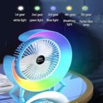 stoni ventilator sa svetlom — detalji