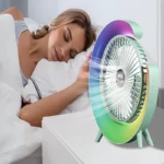 stoni ventilator sa svetlom — ugao pogleda