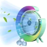 stoni ventilator sa svetlom — u prostoru