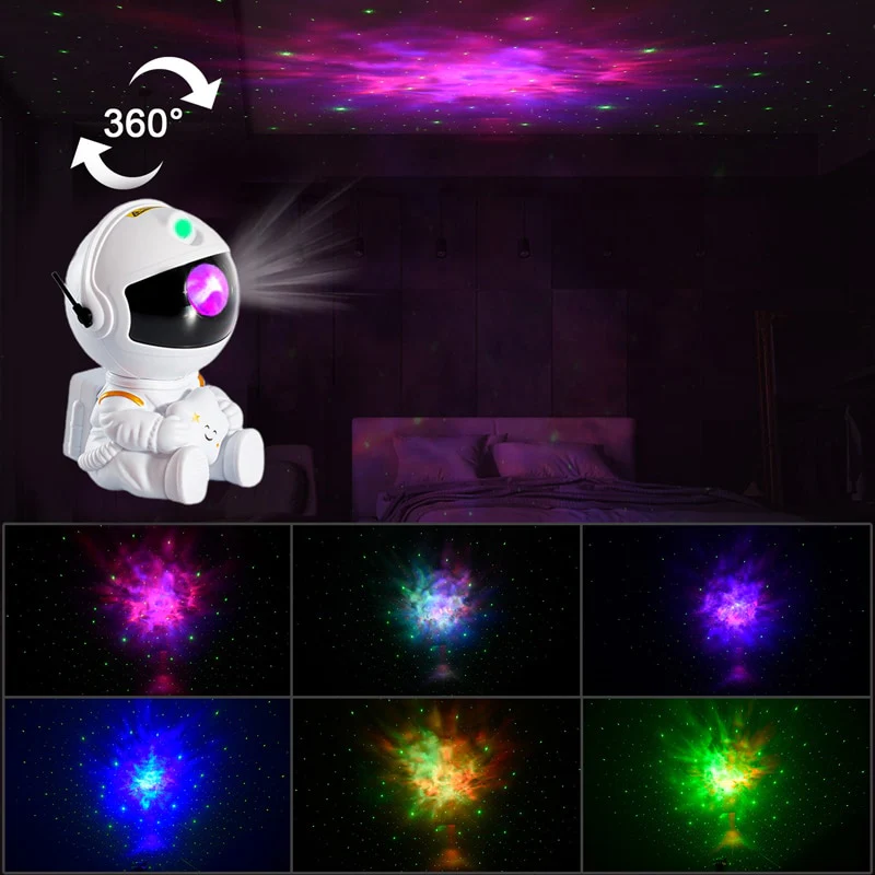 Mini NEBULA Astronaut Projektor astronaut projektor zvezdanog neba — u upotrebi