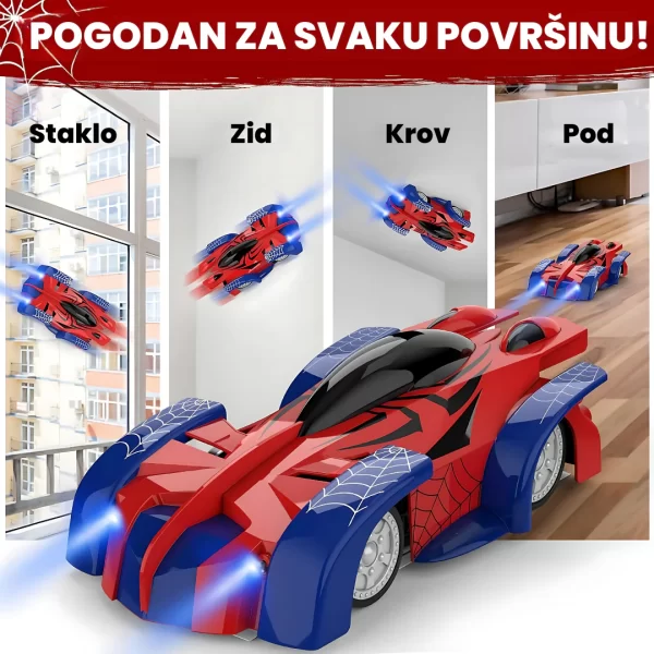 Spiderman autić za sve površine — prednja strana