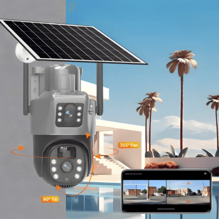solarna 4G PTZ kamera — prednja strana