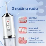 bežični tuš za zube — prednja strana