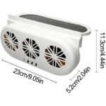 solarni auto ventilator — prednja strana