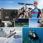 akciona kamera 4K WiFi — prikaz funkcija