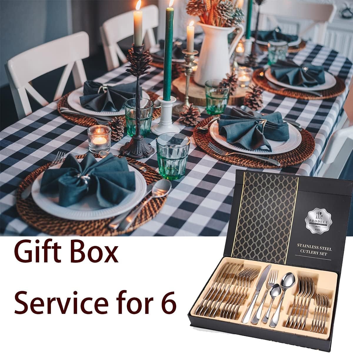 Premium Pribor za Jelo – Spoj Stilа i Kvaliteta Zlatni ili Srebrni pribor za jelo set — detalji