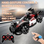 🚀 F1 DRIFT STUNT RC – Formula sa Maglom, Svetlima, Muzikom i Pokretom Ruke (4WD, 360°)
