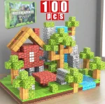 Minecraft Magnetne Kocke 100delova – Kreativni Magnetni Set za Sate Maštovite Igre-Najpovoljnije