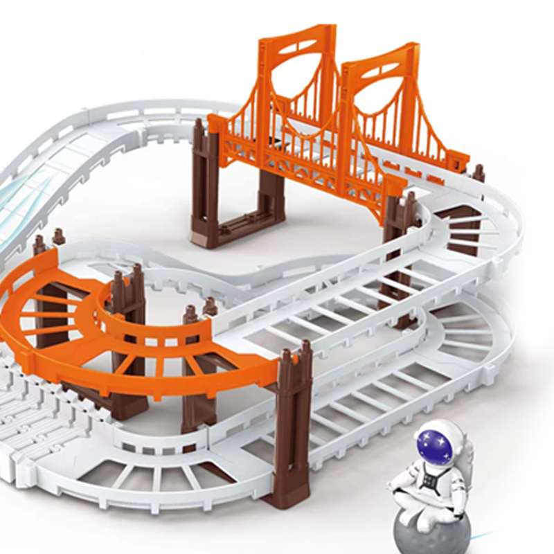 Svemirska SPEED Trkačka Staza – Outer Space Race Track 69 Delova | Električni Autić + Kreativna Staza svemirska trkačka staza — u upotrebi