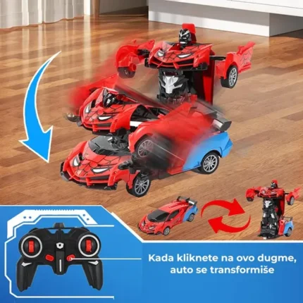 Spider-Man auto transformers na daljinski — prednja strana