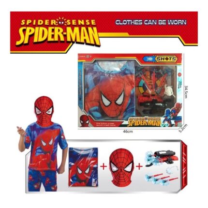 🕷️ Spiderman Set za Decu – Odelce, Maska i Spider Launcher sa Strelicama