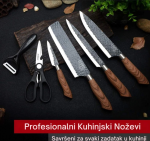 set kuhinjskih noževa — u upotrebi