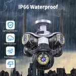 WiFi PTZ kamera sa 5 sočiva – 4K Ultra HD nadzor bez mrtvih uglova