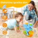 muzikalni slonić igračka — prednja strana