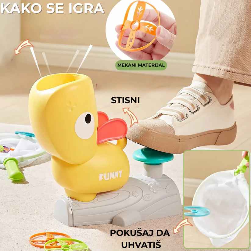 Patkica raketa patkica raketa igračka — prednja strana