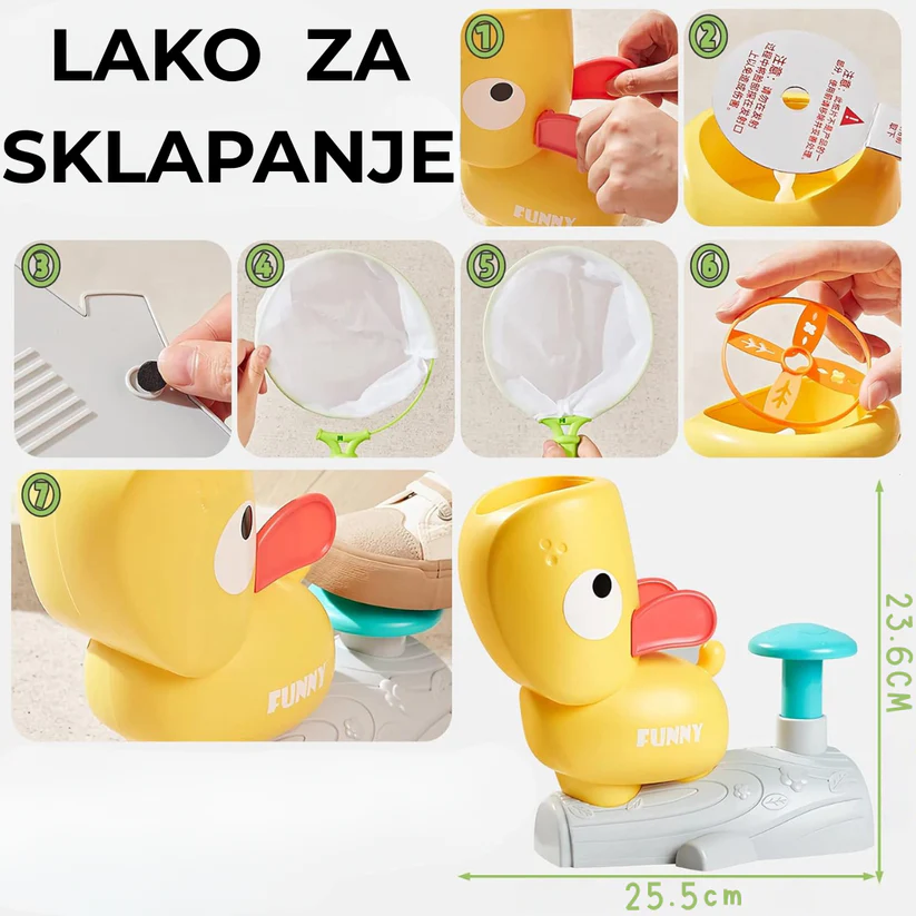 Patkica raketa patkica raketa igračka — u upotrebi