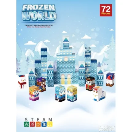 Minecraft magnetne magicne kocke 72 komada-FROZEN WORLD