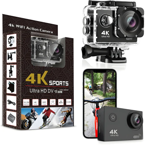 Akciona kamera Ultra HD 4K WiFi za avanture i sport Akciona kamera Ultra HD 4K WiFi za avanture i sport