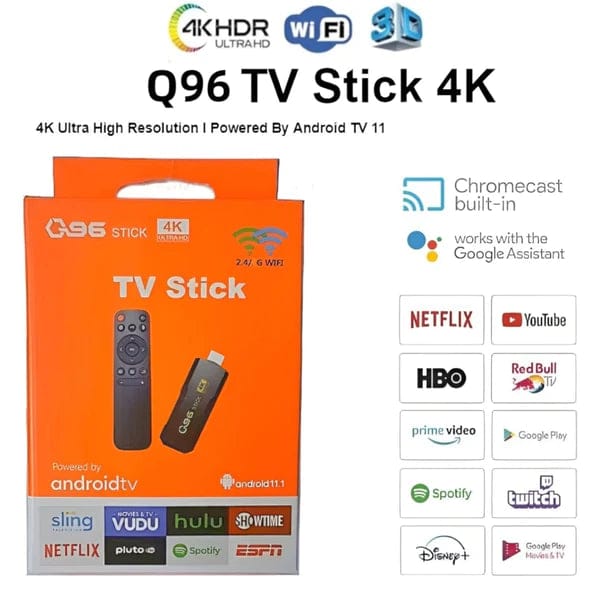 Android TV Stik Q96 4K | 8GB RAM + 128GB | Smart TV Box - slika 2
