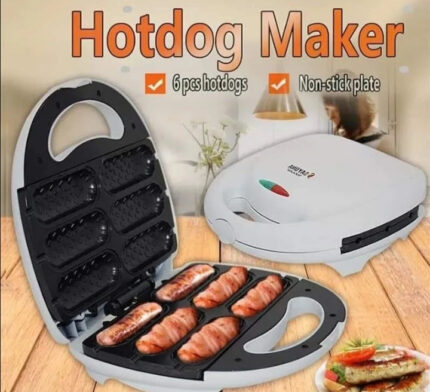 Aparat za Hot Dog – Kućni Uređaj za 6 Hot Dogova, 900W