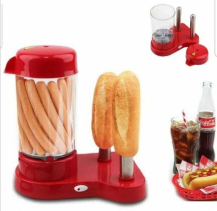 Aparat za Hot Dog Američki – 12 Hot Dogova na Pari, 450W