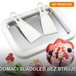 Aparat za rolanje sladoleda — ručni, bez struje, od nerđajućeg čelika