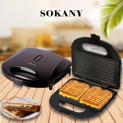 SOKANY SK-BBQ-132 Aparat za Tople Sendviče 800W – Grill i Panini Maker - slika 2