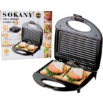 SOKANY SK-BBQ-132 Aparat za Tople Sendviče 800W – Grill i Panini Maker - slika 4