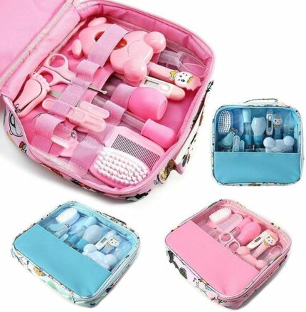 Veliki Baby Set za Negu i Higijenu Bebe sa Torbicom – Roze