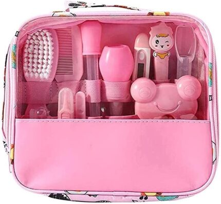 Veliki Baby Set za Negu i Higijenu Bebe sa Torbicom – Roze - slika 2